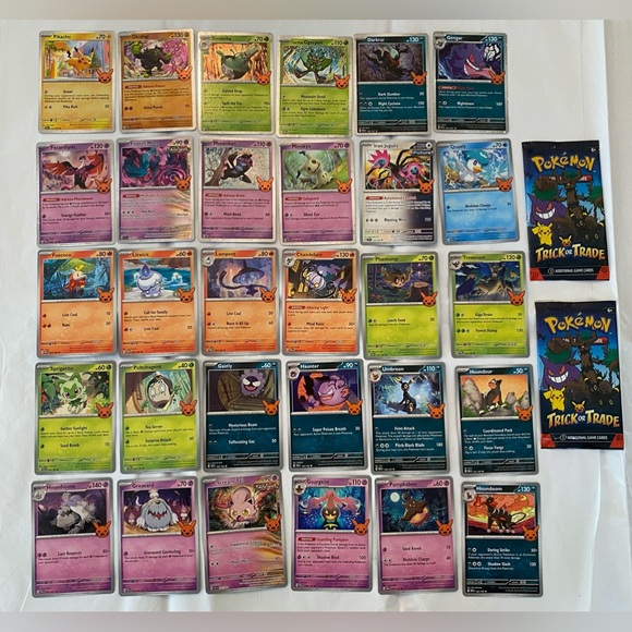 Pokemon 2024 Trick or Trade Cards Complete Set - Picture 1 of 11
